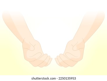 Both hands to offer, receive, and wrap around
