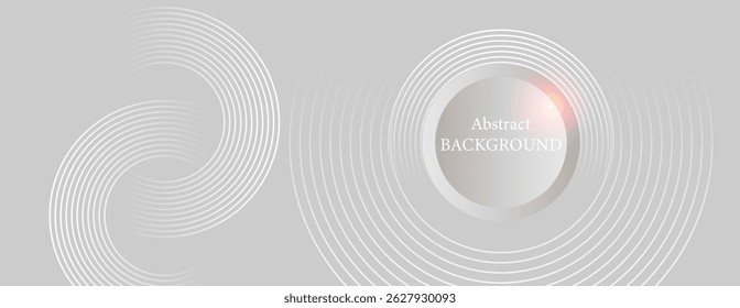 Both are light grey backgrounds, with detailed and symmetrical overlapping circles, and slight sparkles, which help create a sense of reflection and depth to the image.
