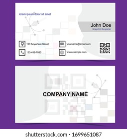 Both Side color full Simple Color or Gray Business card 