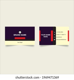 Both side visiting card template