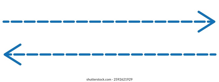 Both sided arrow. Horizontal thine arrow pointing to the left and the right. vector illustrator