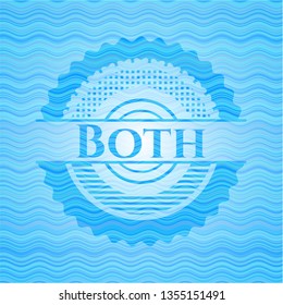 Both sky blue water badge.