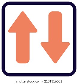 Both way direction traffic incoming and outgoing direction