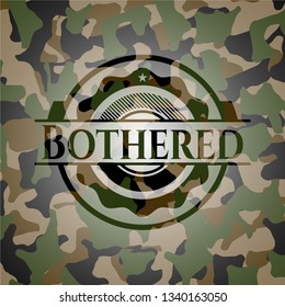 Bothered camouflaged emblem