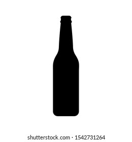 símbolo de signo de icono de cerveza de botellas vectorial