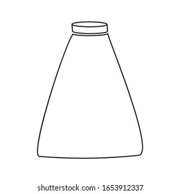 botellas de vidrio para vectores de iconos líquidos