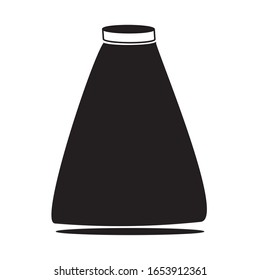 botle of glass for liquid icon vector