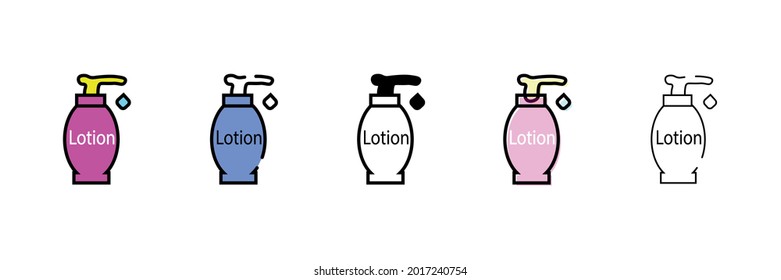 botle lotion vector type icon