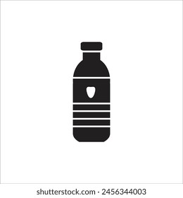botle water vector icon line template
