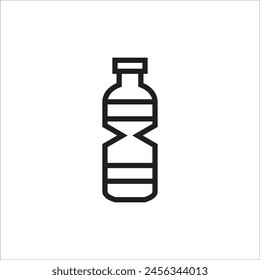 botle water vector icon line template