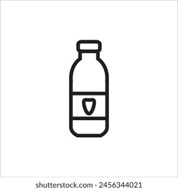 botle water vector icon line template