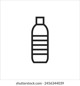 botle water vector icon line template