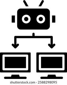 Botnet Icon Element For Design