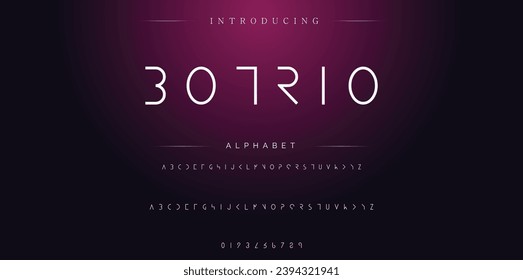 Botrio Elegant Font Uppercase Lowercase and Number. Classic Lettering Minimal Fashion Designs. Typography modern serif fonts regular decorative vintage concept. vector illustration