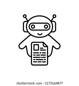 Bots Copywriting icon in vector. Logotype