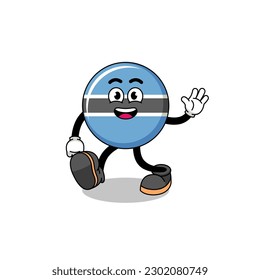 botswana cartoon walking , character design