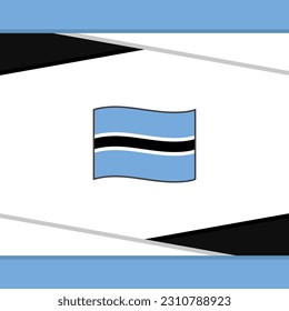 Botswana Flag Abstract Background Design Template. Botswana Independence Day Banner Social Media Post. Botswana Vector