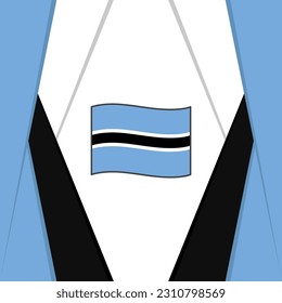 Plantilla de diseño de fondo de resumen de marca de Botswana. Cartel en medios sociales del Día de la Independencia de Botswana. Antecedentes en Botswana