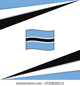 Botswana Flag Abstrakte Hintergrunddesign-Vorlage. Botswana Independence Day Banner Social Media Post. Botswana Design