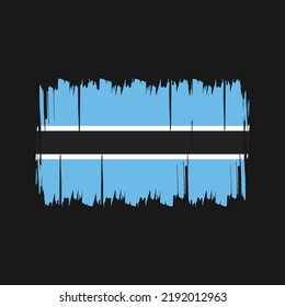 Botswana Flag Brush. National Flag