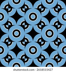 botswana flag circle pattern. geometric background for decoration. vector illustration