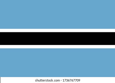 Botswana flag country national vector patriotism government banner nation official