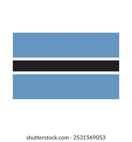 botswana flag icon vector illustration design