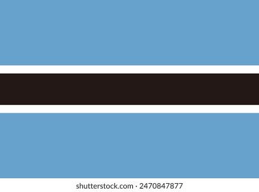 Botswana flag illustrator country flags