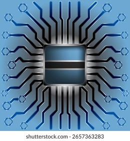 Microchip Bandeira do Botsuana - Indústria e Inovação Tecnológica