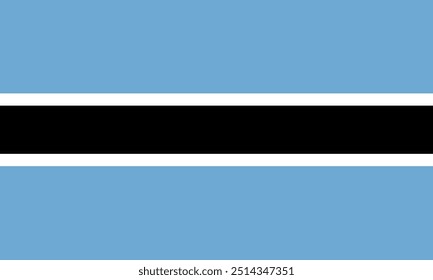 Botswana Flagge national material design