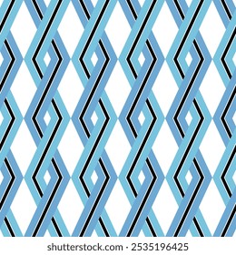 botswana flag rhombus pattern background. vector illustration