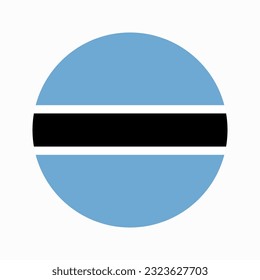 Botswana flag simple illustration for independence day or election