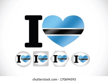 Botswana flag themes idea design