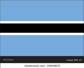 Botswana flag themes idea design