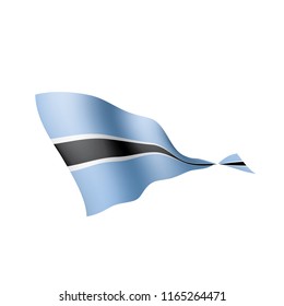 Botswana flag, vector illustration