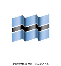Botswana flag, vector illustration