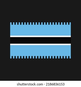 Botswana Flag Vector. National Flag
