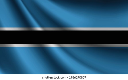 Botswana flag waving. background for patriotic and national design. vector illustration 