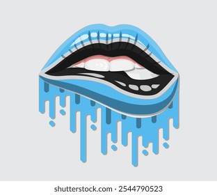 Botswana glossy lips pride flag