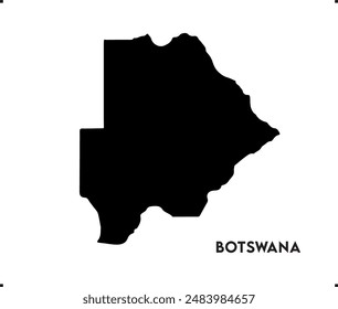 Botswana icon vector design, Botswana Logo design, Botswana's unique charm and natural wonders, Use it in your marketing materials, travel guides, or digital projects, Botswana map logo vector