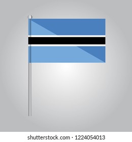 Botswana Icon vector illustration,National flag for country of Botswana isolated, banner vector illustration. Vector illustration eps10.