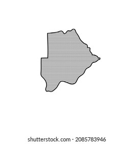 Botswana icon-thin line vector illustration. Free Vector