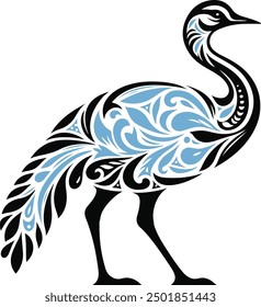 Botswana - Lilac-breasted illustration vector