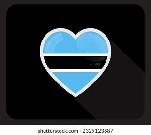 Flaggensymbol der Botsuana-Liebe
