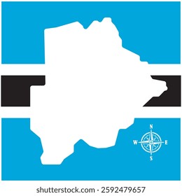 Botswana map icon vector illustration design