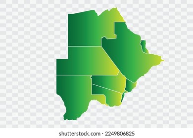 Botswana Map yellowish green Color Background quality files png