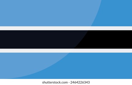 Botswana National Flag for background, backdrop. Vector illustration