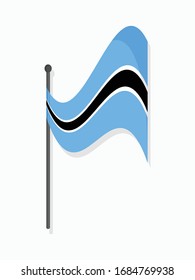 Botswana national flag simple vector design 