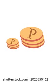 
Botswana Pula Currency Coin Symbol Vector Design Illustration