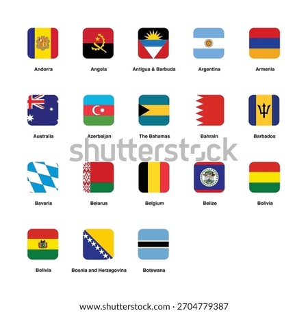 Botswana

Thumbnail Rounded World Square Shape Icon Circular Circle Flag Icon Symbol Nation Country World Set Chart National Football Futbol Sports Team Club
